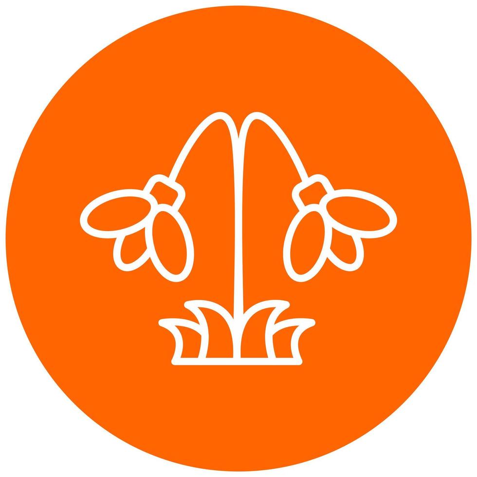 Snowdrop Vector Icon Style