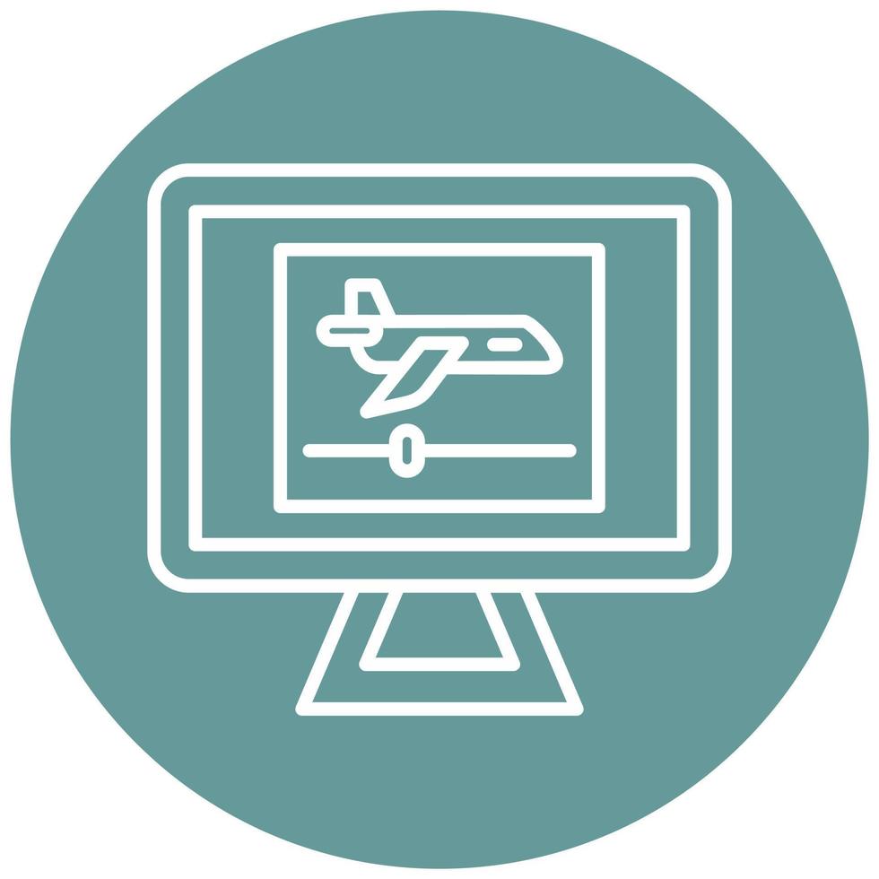 Travel Vlog Vector Icon Style