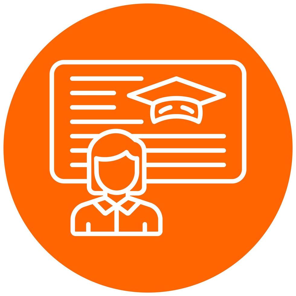 Lecturer Vector Icon Style