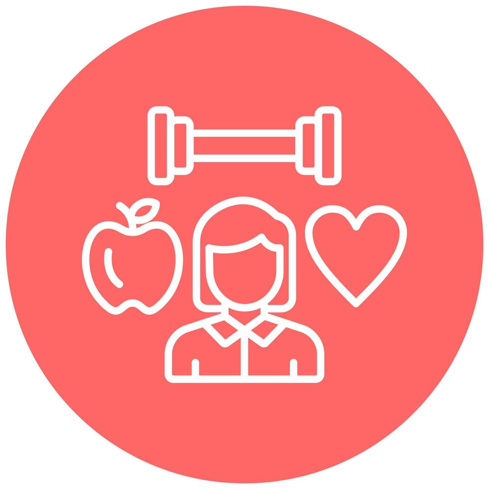 Health Conscious Vector Icon Style
