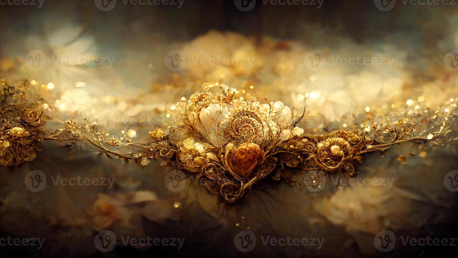 Luxury background with golden dust photo