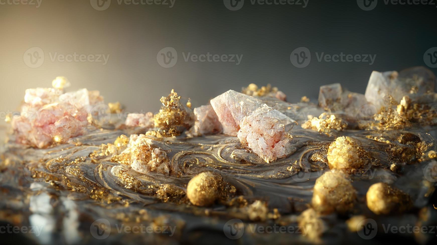 Abstract luxury background with gems and crystals photo