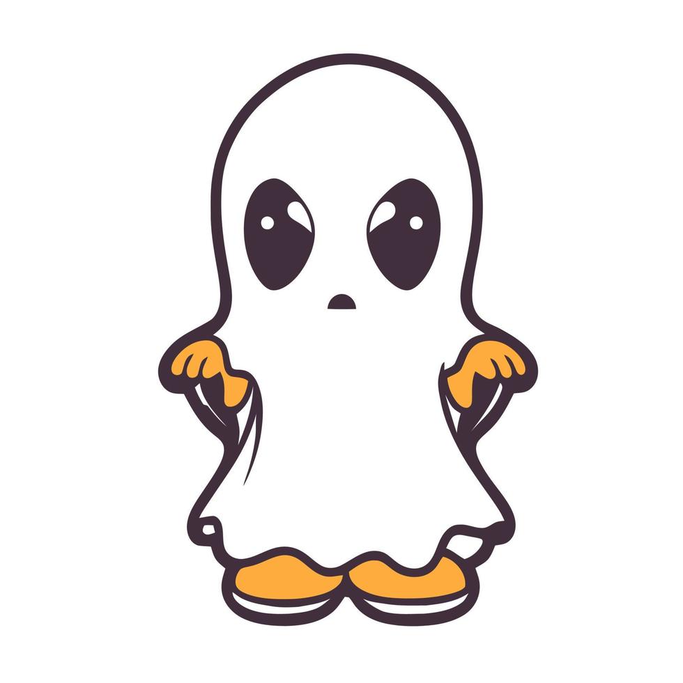 Person in Ghost Costume vector