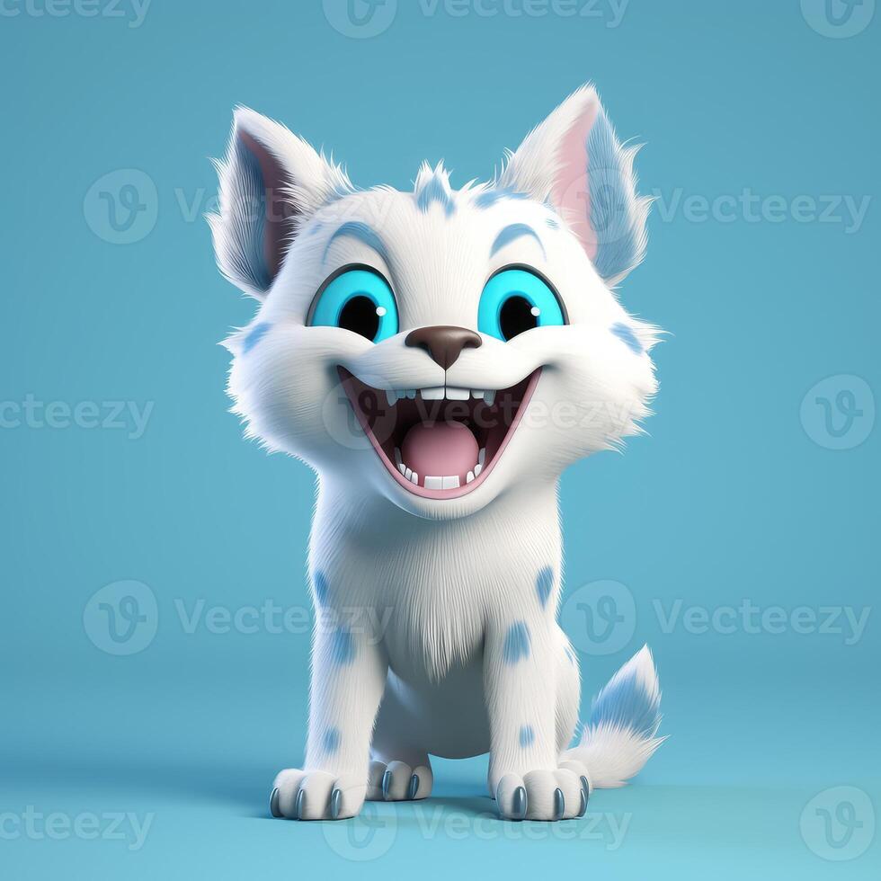 a cute little Lynx in Disney cartoon style. Generative AI 32876157 Stock  Photo at Vecteezy