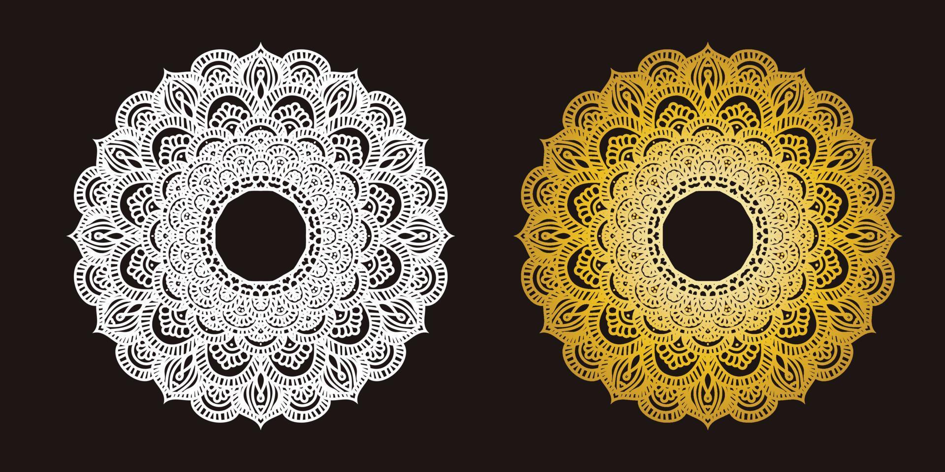 diseño de mandala ornamental de lujo vector