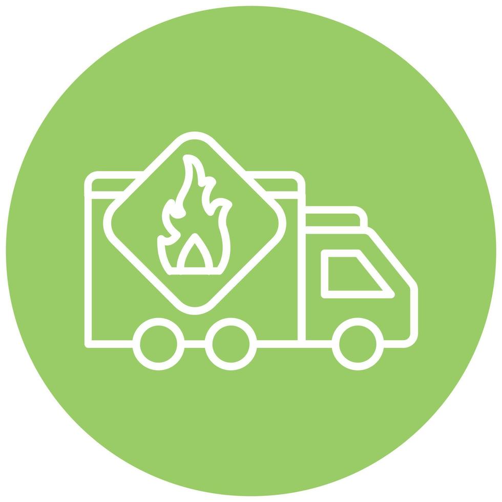 Flammable Vector Icon Style