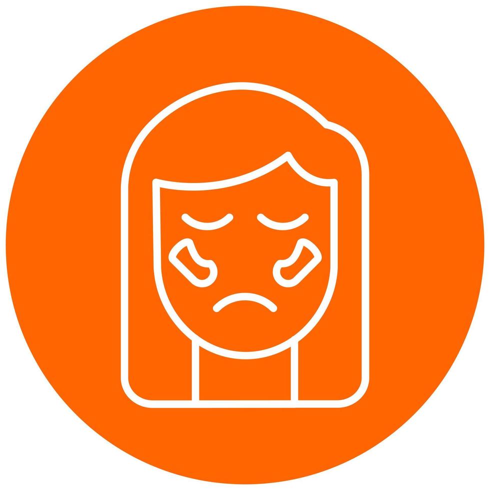 Dark Circles Icon Style vector