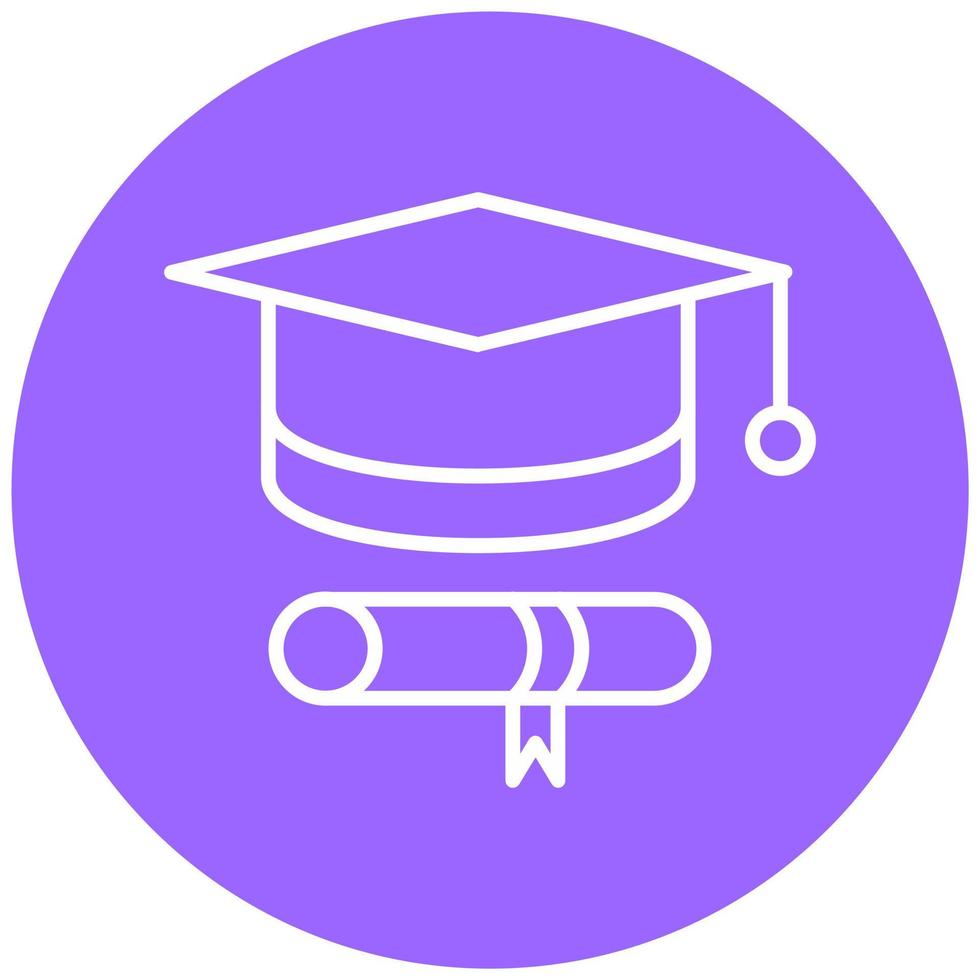 Graduate Icon Style vector