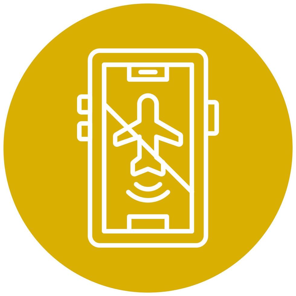 Airplane mode Inactive Icon Style vector