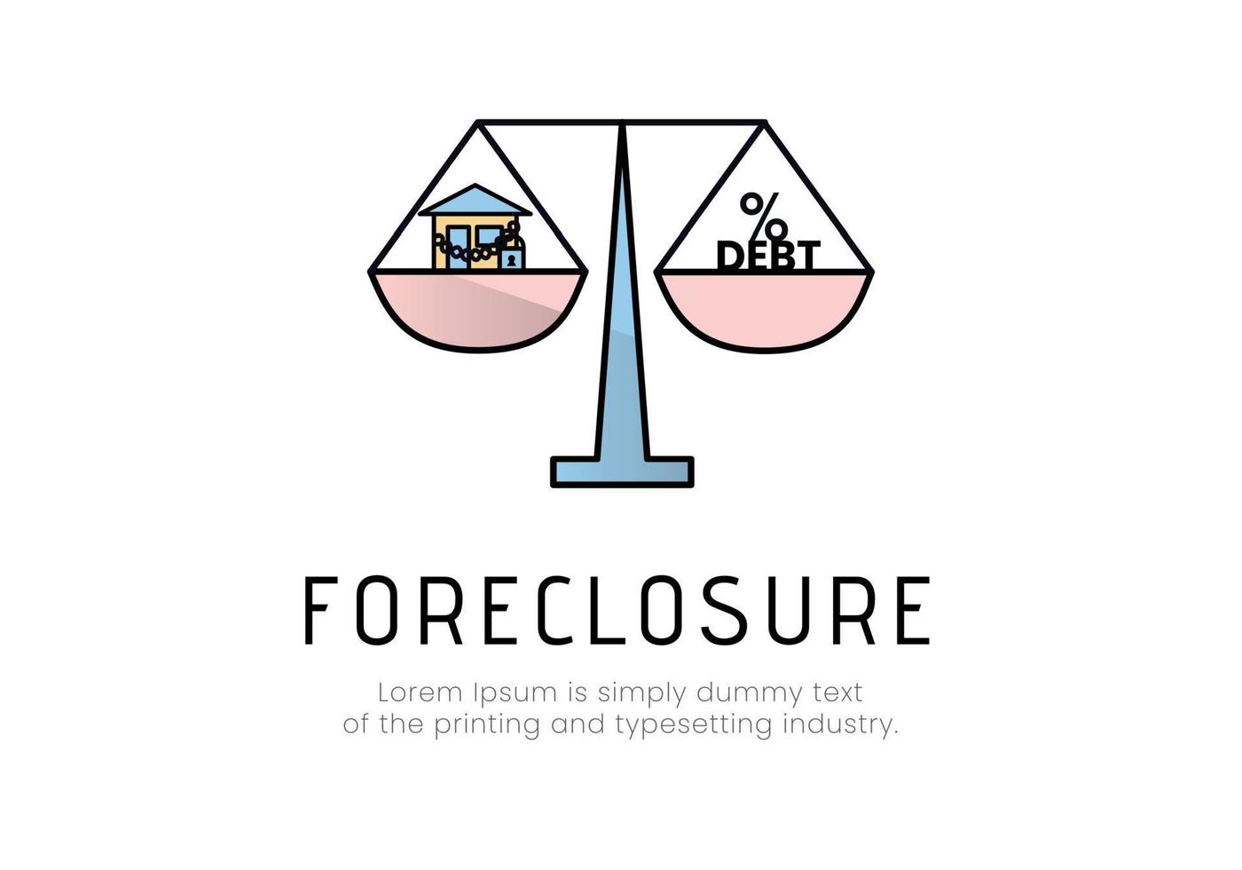Finance illustration in color. vector