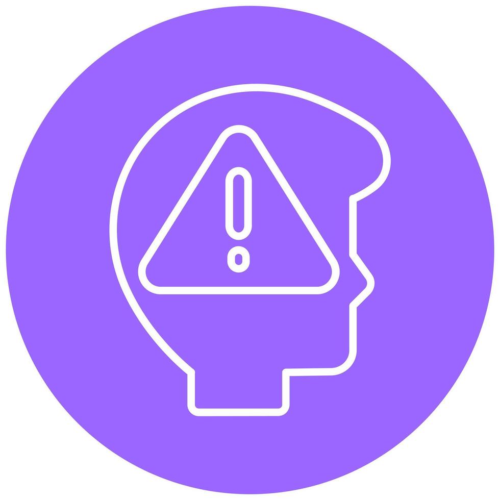 Cautious Icon Style vector