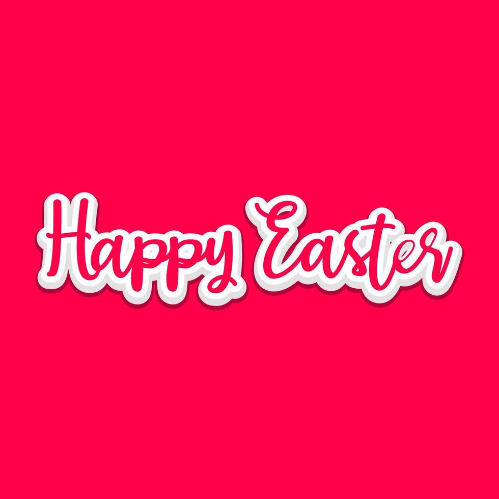 design vector happy easter font