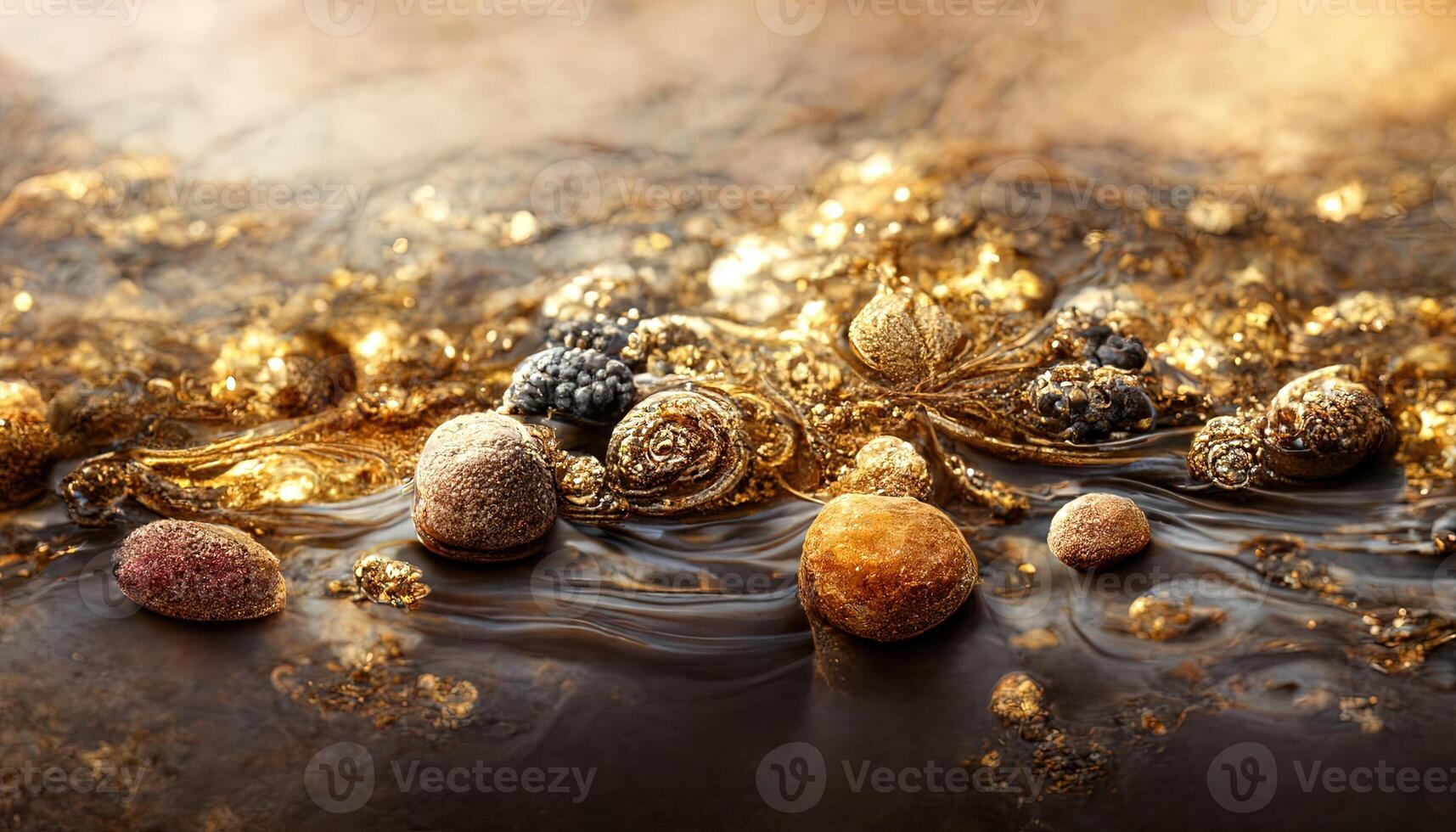 Abstract luxury background with gems and crystals photo