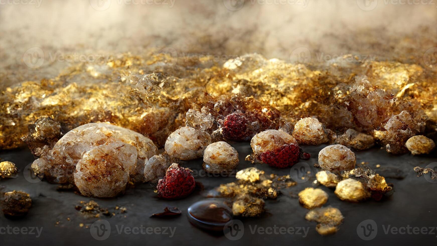 Abstract luxury background with gems and crystals photo