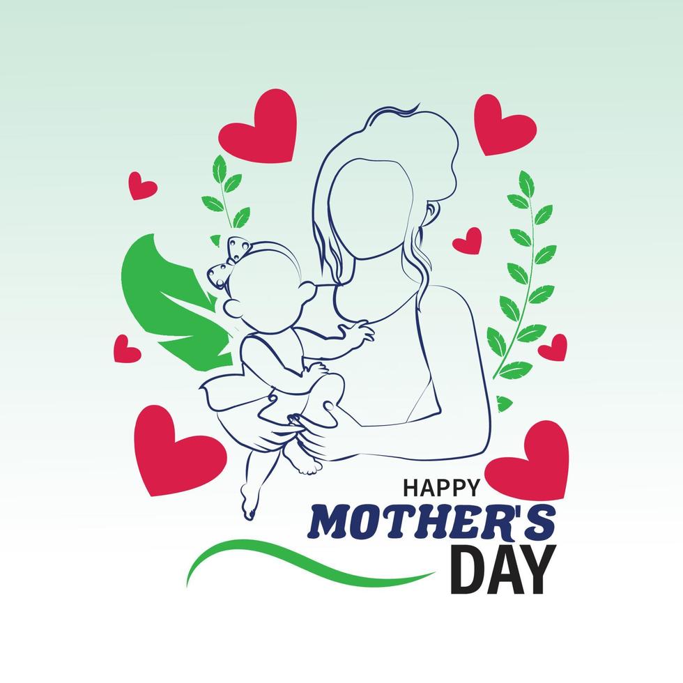Mother day design vector
