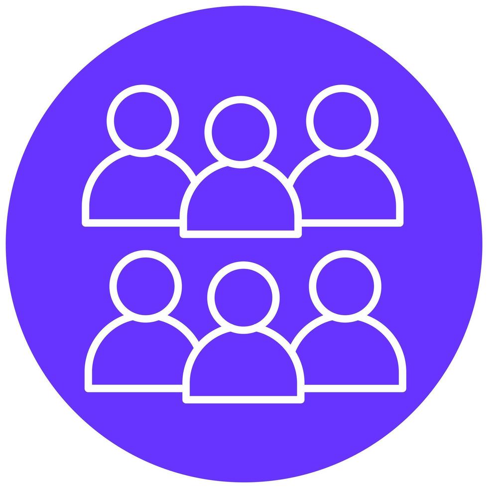 Small Group Vector Icon Style