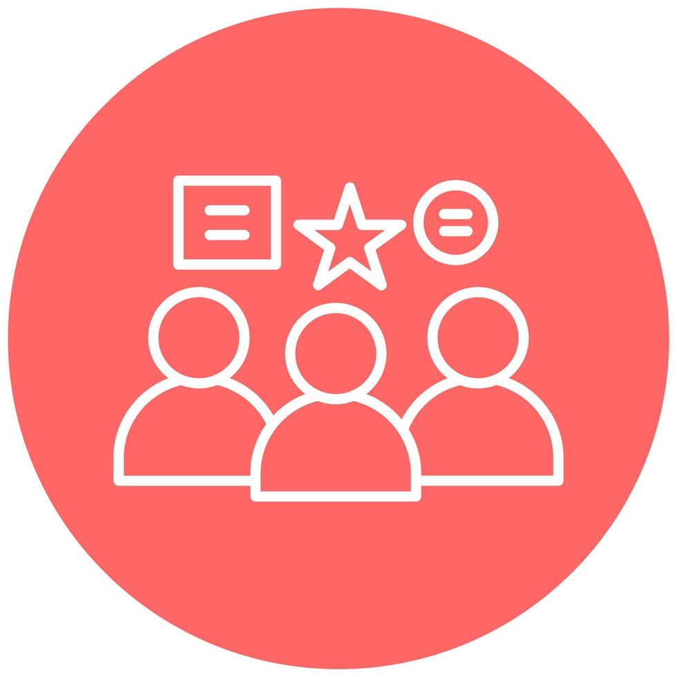 Group Activities Vector Icon Style