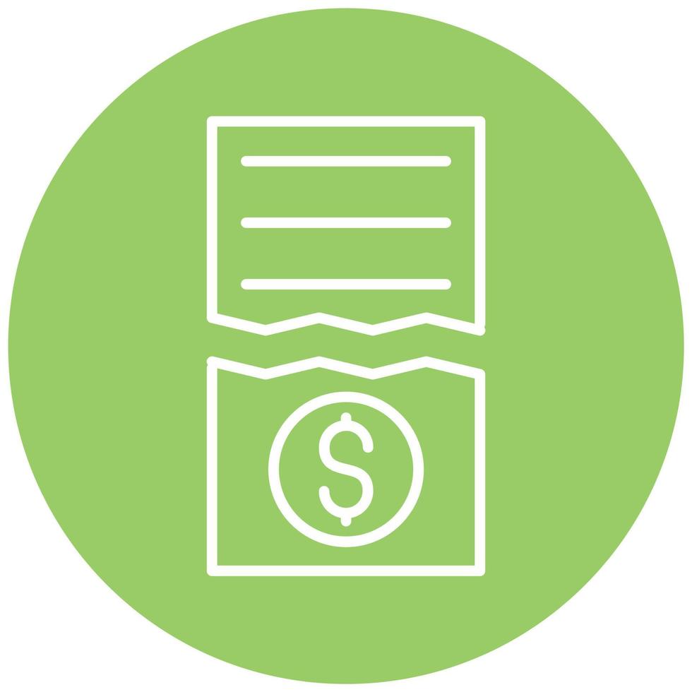Split Bills Vector Icon Style