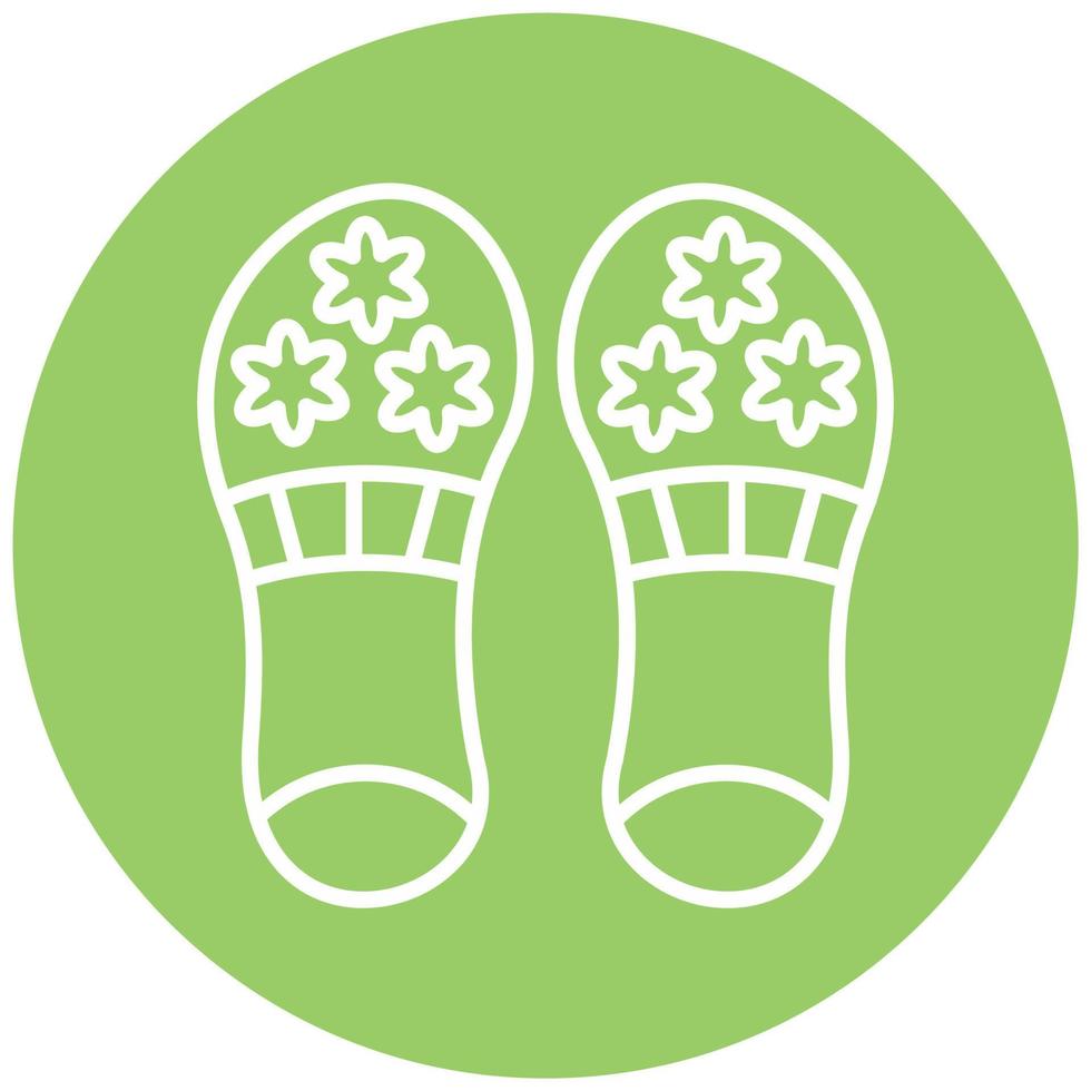 Slippers Vector Icon Style