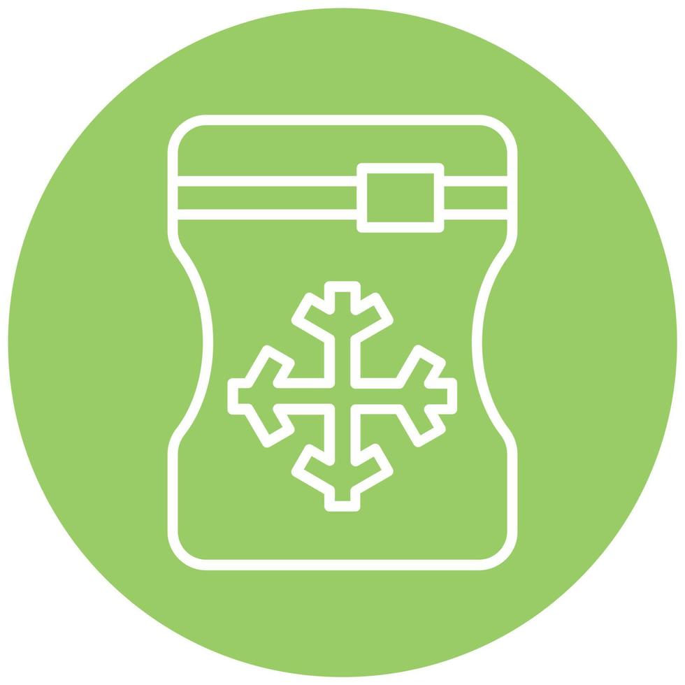 Ice Bag Vector Icon Style