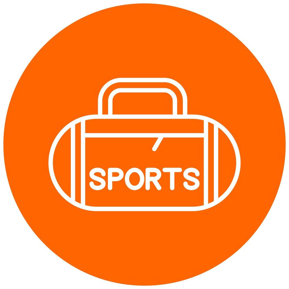 Sport Bag Vector Icon Style