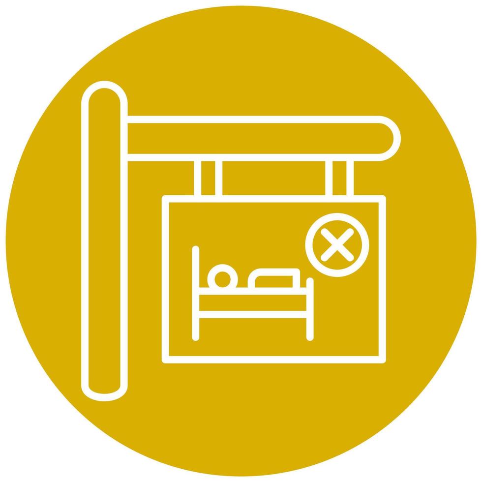 Room Cancel Vector Icon Style