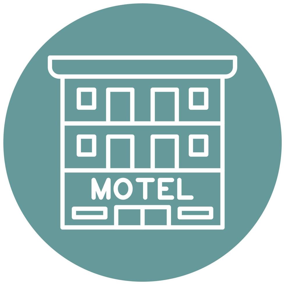 Motel Vector Icon Style