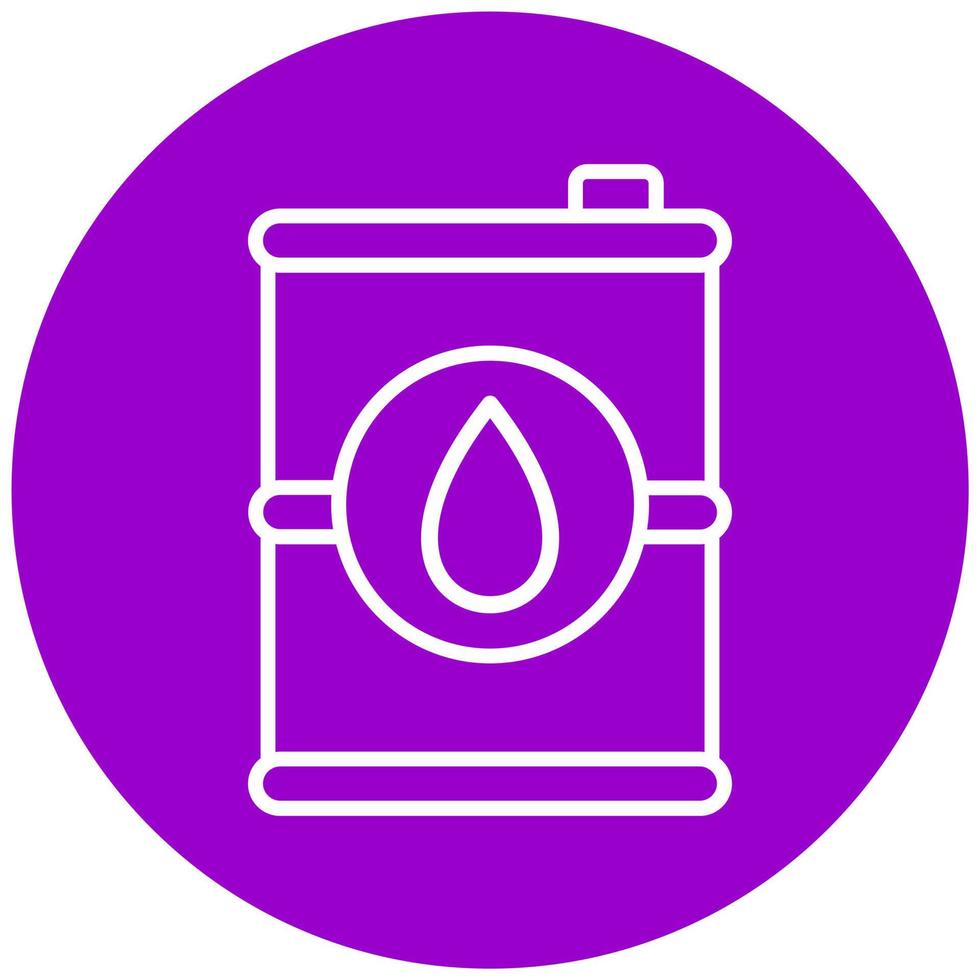 Oil Barrell Vector Icon Style