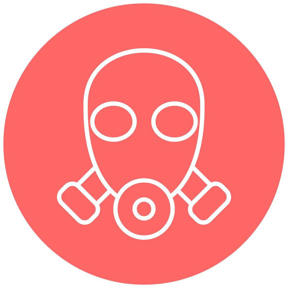 Gas Mask Vector Icon Style