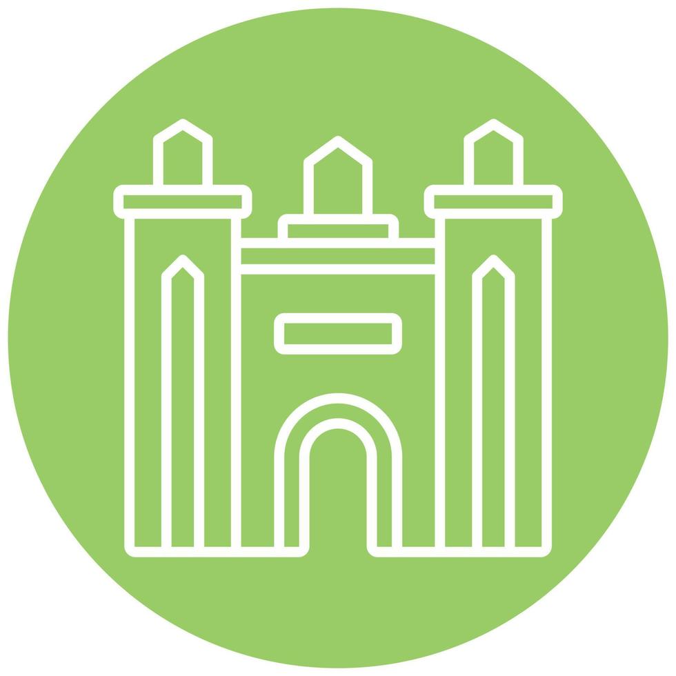 Dubai Gate Vector Icon Style