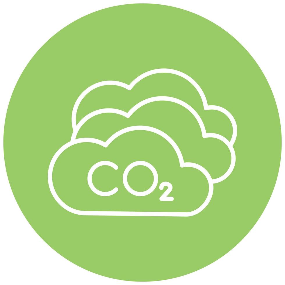 Carbondioxide Vector Icon Style