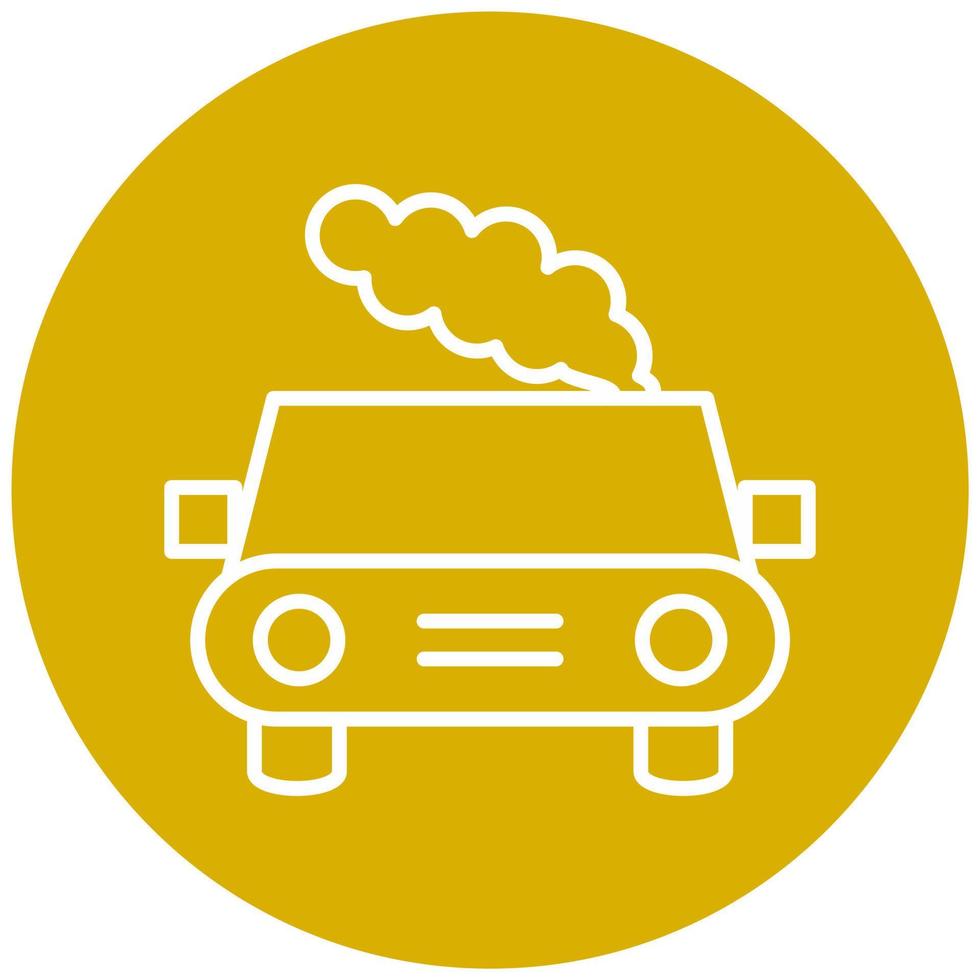 Car Pollution Vector Icon Style