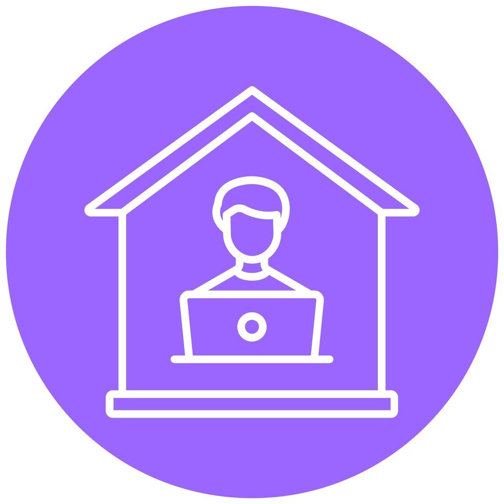 House Sitting Vector Icon Style
