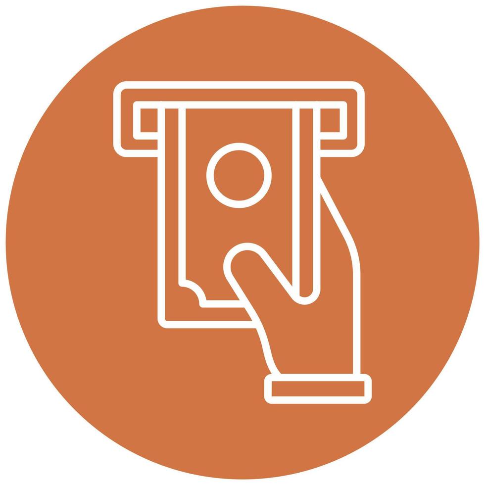 Cash Withdrawal Vector Icon Style