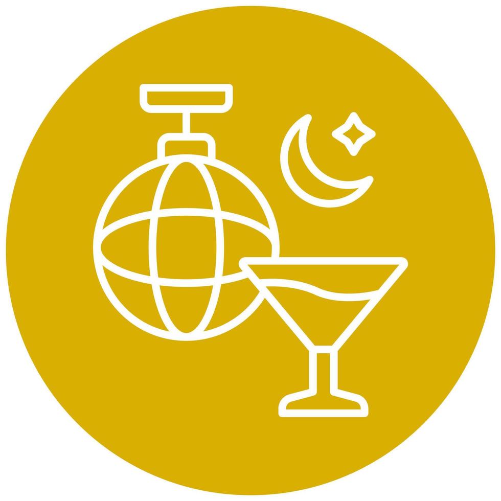 Nightlife Vector Icon Style