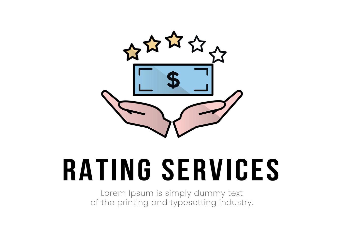 Finance illustration in color. vector