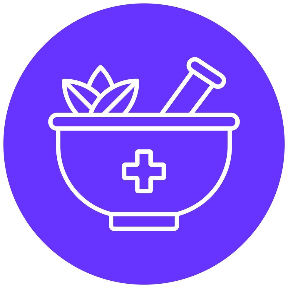 Herbal Treatment Vector Icon Style