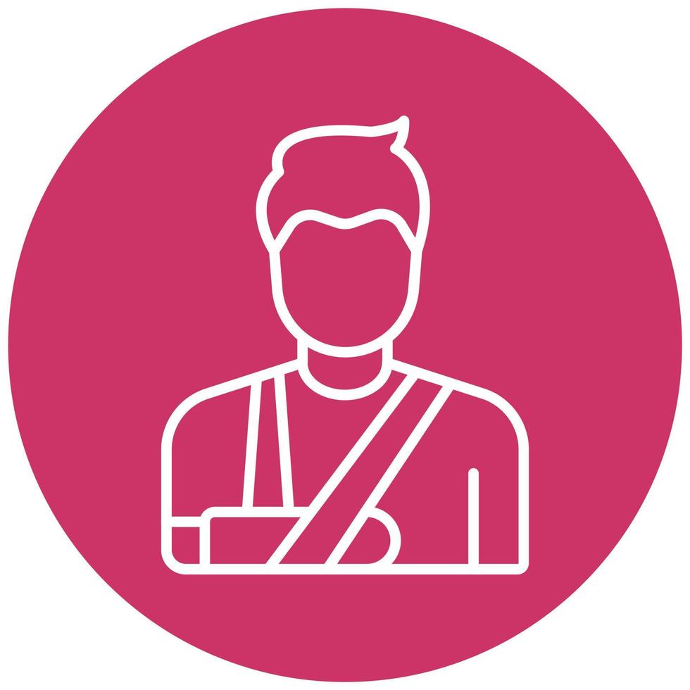 Broken Arm Vector Icon Style