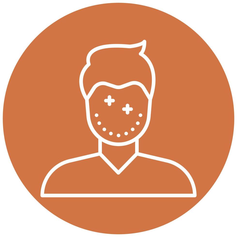 Facial Plastic Surgery Vector Icon Style