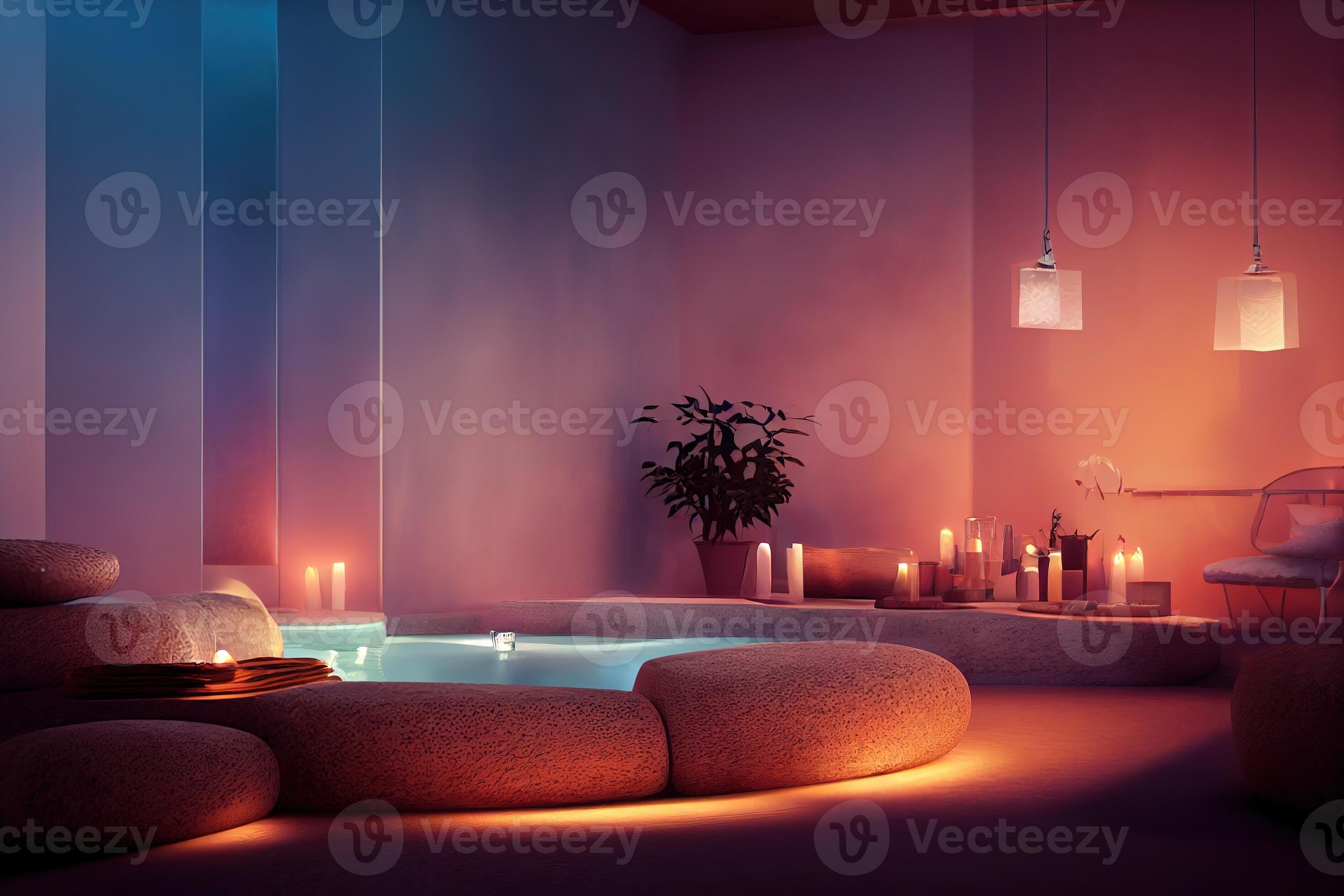 Cozy spa interior 22045229 Stock Photo at Vecteezy