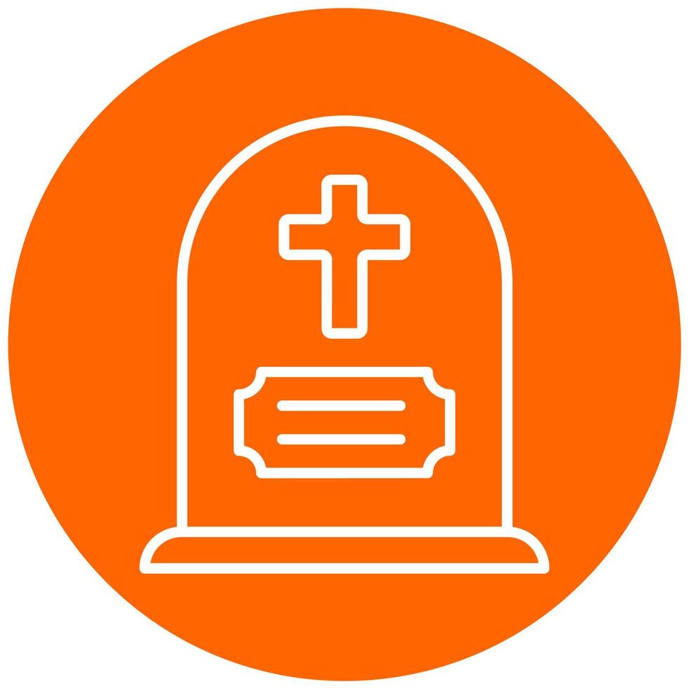 Gravestone Vector Icon Style