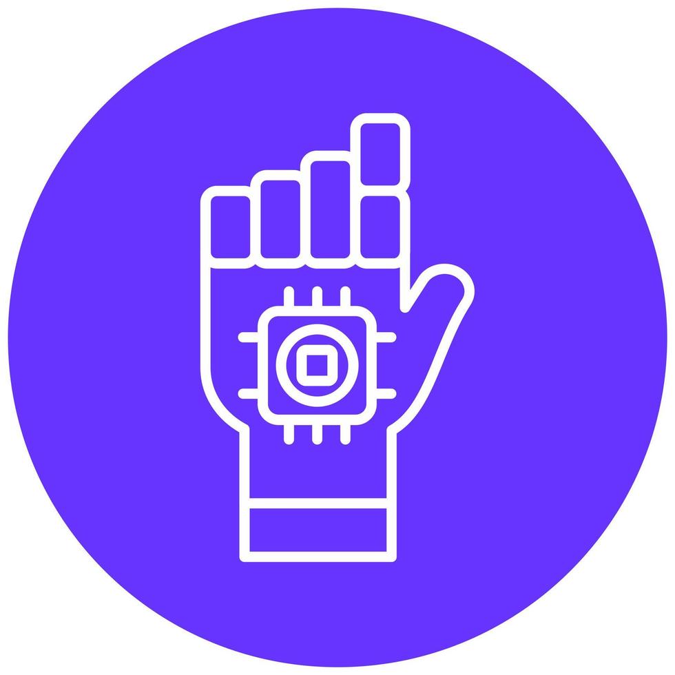 Microchip Implant Vector Icon Style