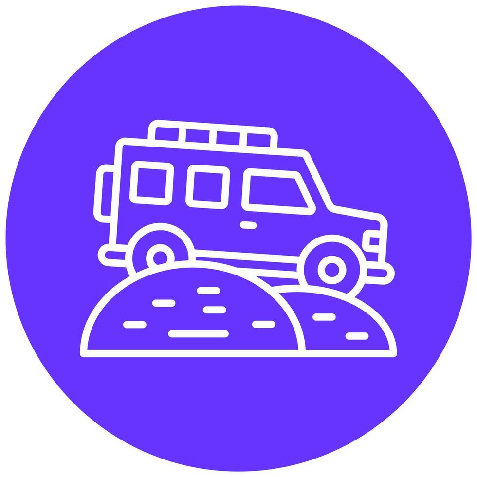 Desert Safari Vector Icon Style