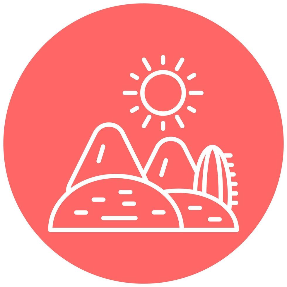 Desert Vector Icon Style