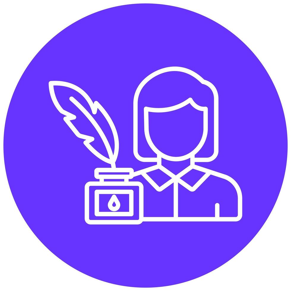 Copywriter Vector Icon Style