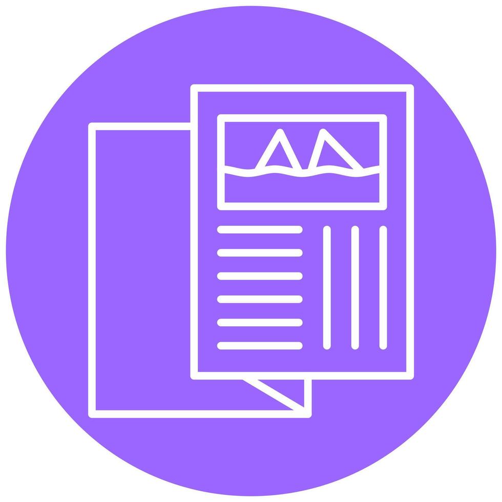 Brochure Vector Icon Style