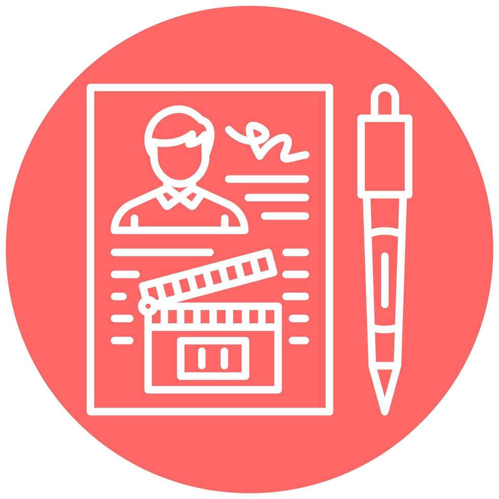 Contract Vector Icon Style