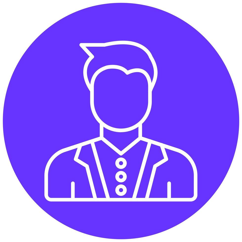 Male Model Vector Icon Style