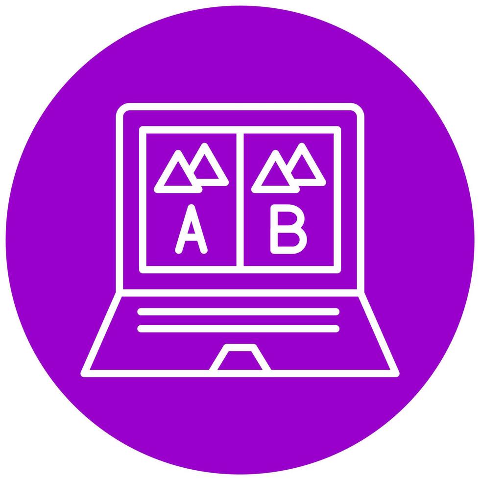 Ab Testing Vector Icon Style