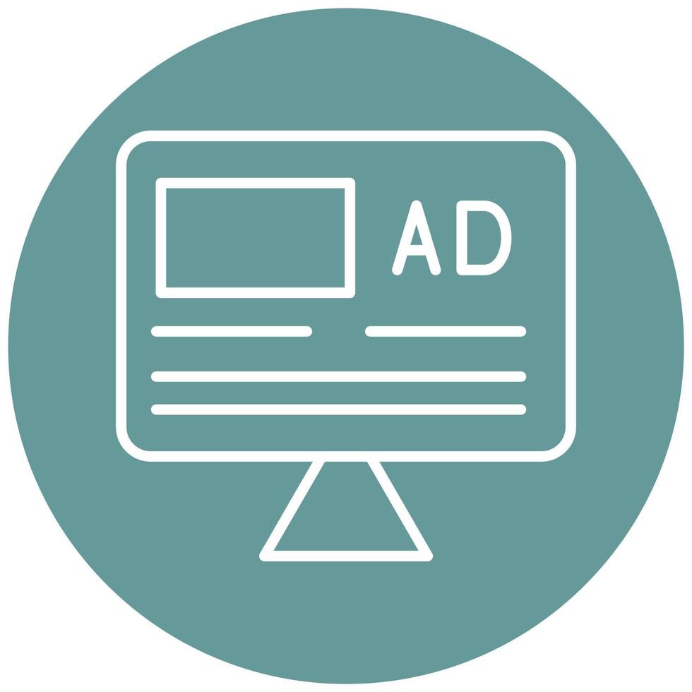 Advertisement Vector Icon Style